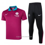 Conjunto Polo del Paris Saint-Germain 24-25 Purpura