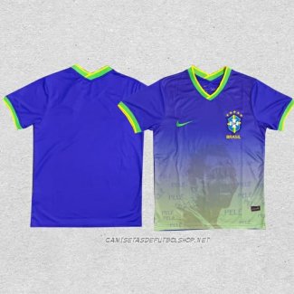 Tailandia Camiseta Brasil Pele Special 2022 Azul