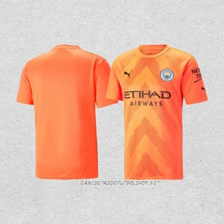 Camiseta Manchester City Portero 22-23 Naranja