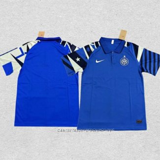 Camiseta Polo del Inter Milan 23-24 Azul