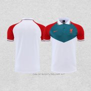 Camiseta Polo del Liverpool 22-23 Verde Blanco Rojo