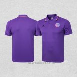 Camiseta Polo del Paris Saint-Germain Jordan 21-22 Purpura