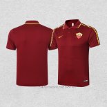 Camiseta Polo del Roma 20-21 Rojo