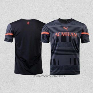 Camiseta Pre Partido del AC Milan 2022 Negro