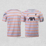 Camiseta Pre Partido del Liverpool 2022 Gris