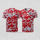 Camiseta de Entrenamiento Manchester United 21-22 Rojo y Blanco