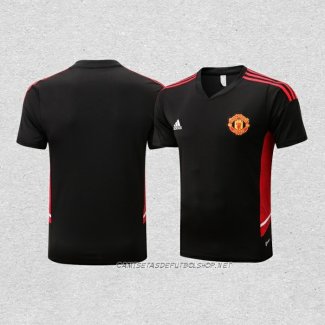 Camiseta de Entrenamiento Manchester United 22-23 Negro