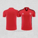 Camiseta de Entrenamiento Manchester United 22-23 Rojo