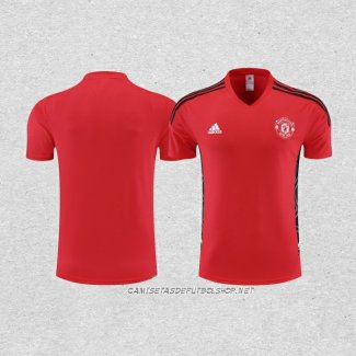 Camiseta de Entrenamiento Manchester United 22-23 Rojo