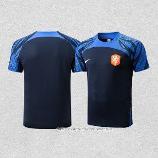 Camiseta de Entrenamiento Paises Bajos 22-23 Azul