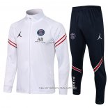 Chandal de Chaqueta del Paris Saint-Germain 21-22 Blanco