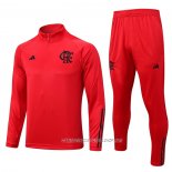 Chandal de Sudadera del Flamengo 23-24 Rojo