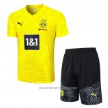 Chandal del Borussia Dortmund 23-24 Manga Corta Amarillo - Pantalon Corto