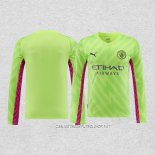 Camiseta Manchester City Portero 23-24 Manga Larga Verde