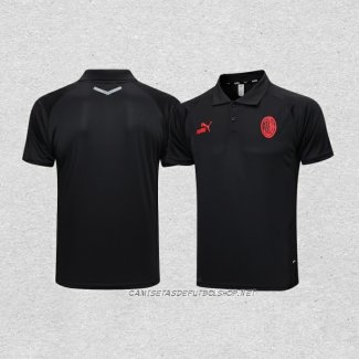 Camiseta Polo del AC Milan 23-24 Negro