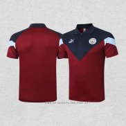 Camiseta Polo del Manchester City 20-21 Rojo