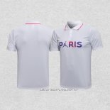 Camiseta Polo del Paris Saint-Germain Jordan 21-22 Blanco