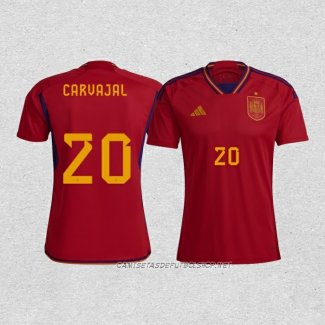 Camiseta Primera Espana Jugador Carvajal 2022