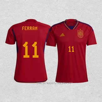 Camiseta Primera Espana Jugador Ferran 2022