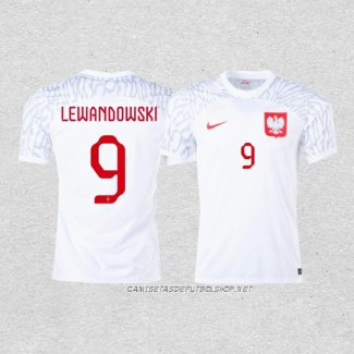 Camiseta Primera Polonia Jugador Lewandowski 2022