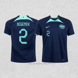 Camiseta Segunda Australia Jugador Degenek 2022