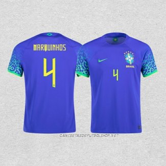 Camiseta Segunda Brasil Jugador Marquinhos 2022