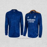 Camiseta Segunda Real Madrid Authentic 21-22 Manga Larga