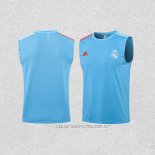 Camiseta de Entrenamiento Real Madrid 21-22 Sin Mangas Azul