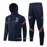 Chandal con Capucha del Paris Saint-Germain 21-22 Azul