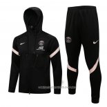 Chandal con Capucha del Paris Saint-Germain 21-22 Negro