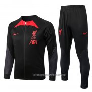 Chandal de Chaqueta del Liverpool 22-23 Negro