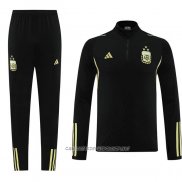 Chandal de Sudadera del Argentina 23-24 Negro