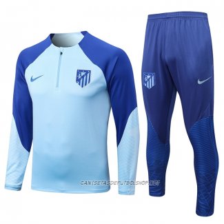 Chandal de Sudadera del Atletico Madrid 22-23 Azul