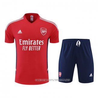 Chandal del Arsenal 22-23 Manga Corta Rojo - Pantalon Corto