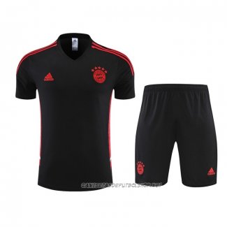 Chandal del Bayern Munich 22-23 Manga Corta Negro - Pantalon Corto