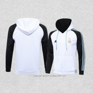 Chaqueta con Capucha del Argentina 22-23 Blanco