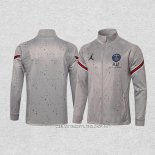 Chaqueta del Paris Saint-Germain Jordan 21-22 Gris