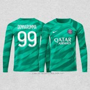 Camiseta Paris Saint-Germain Portero Jugador Donnarumma 23-24 Manga Larga Verde