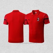 Camiseta Polo del AC Milan 22-23 Rojo