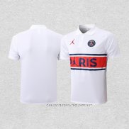 Camiseta Polo del Paris Saint-Germain Jordan 22-23 Blanco