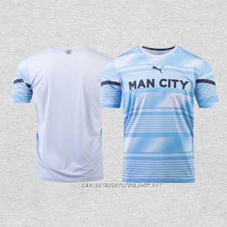 Camiseta Pre Partido del Manchester City 2022 Azul