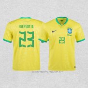 Camiseta Primera Brasil Jugador Ederson M. 2022