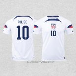 Camiseta Primera Estados Unidos Jugador Pulisic 2022