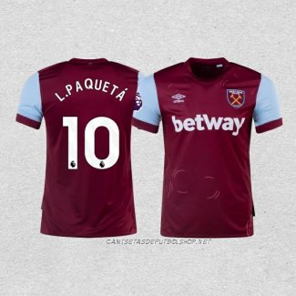 Camiseta Primera West Ham Jugador L.Paqueta 23-24