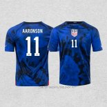 Camiseta Segunda Estados Unidos Jugador Aaronson 2022