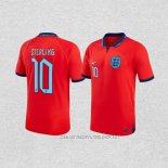 Camiseta Segunda Inglaterra Jugador Sterling 2022