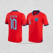 Camiseta Segunda Inglaterra Jugador Sterling 2022