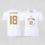 Camiseta Segunda Serbia Jugador Vlahovic 2022