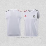 Camiseta de Entrenamiento Real Madrid 21-22 Sin Mangas Blanco