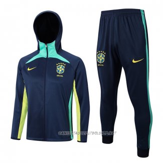 Chandal con Capucha del Brasil 22-23 Azul